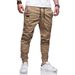 Men's Clothing four seasons straight trousers men's casual cotton leggings men's trousers slim trousers men's one piece drop shipping_mkmklike.com