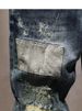 Men's Slim Fit Chinese Dragon Embroidered Jeans - High Street Distressed Patchwork Denim Pants For Casual Wear_mkmklike.com