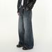 Men's Clothing Vintage Washed Straight-Leg Jeans – Relaxed Fit With Cat Whisker Distressing & High Cotton Content, Trendy Oversized Silhouette_mkmklike.com