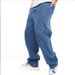 2025 New Casual Jeans Trend Loose High Street Wide Leg Pants Men_mkmklike.com