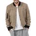 Cross-Border New Spring And Autumn Suede Stand Collar Men's Baseball Casual Trendy American Style Jacket_mkmklike.com