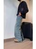 American High Street Curved Jeans Men's Autumn Trendy Brand Loose Casual Pants, Cool Stylish Patchwork, Washed And Worn_mkmklike.com