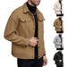 26 European American Cross-Border Autumn And Winter Turn-Down Collar Woolen New Men's Casual Sports Business_mkmklike.com