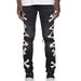 Men's Clothing Ripped Print Stretch Jeans Bone Print Trend New Style One Piece Replacement_mkmklike.com