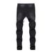 Men's Clothing Ripped Print Jeans Paint Stretch Small Foot Jeans_mkmklike.com