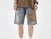 Men's Summer Denim Shorts Trendy Loose Straight Ripped Five Point Pants Thin Ins Brand_mkmklike.com