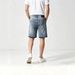 Men's Denim Shorts Rhinestone Embellishments European American Style Trendy Versatile Full Rhinestone Five Point Loose Fitting Mid Length_mkmklike.com
