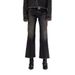 2026 Early Spring New European American R&13 Style Black And Gray Mid-low Waist Slightly Stretchy Cropped Flared Jeans_mkmklike.com