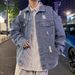 New Ripped Denim Men's Trendy Brand Casual Jacket, Spring Autumn New American Loose And Cool Top_mkmklike.com