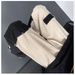 Denim Pants – High Street Contrast Stitch Workwear Jeans (S-3XL, Cotton, Straight-Leg, Asymmetrical Black/White Design)_mkmklike.com