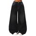 Women's Vintage Washed Distressed Jeans – Oversized Wide-Leg High Waist Denim Pants (XS-XXL)_mkmklike.com