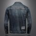 Loom Europe Station 2023 Autumn New Washed Brand Embroidered Denim Men's Jacket Casual Coat Trendy_mkmklike.com