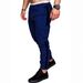New Tooling Trousers Men's Autumn Splicing Solid Color Casual Sports Loose Straight Pants_mkmklike.com