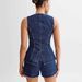 2025 Vintage Casual Denim Suits Back Split Women Sleeveless Button Splicing Slim Jacket Female Two Piece Sets High Waist Shorts_mkmklike.com