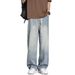 Jeans Spring Summer New Straight Leg High Street Casual Men's Korean Version Loose And Versatile Pants Men_mkmklike.com