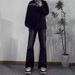 Black Micro-pull Jeans Men's Spring And Autumn Thin Straight Ruffian Handsome High-end American Retro High Street Long Pants_mkmklike.com