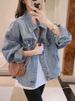 K New Casual Short Denim Jacket For Women With A Niche Design Sense_mkmklike.com
