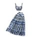 Women Two piece set of short strapless suspender with three-dimensional chest pad and pleated skirt_mkmklike.com