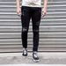 Men's Clothing Autumn New Men's Tight Solid Color Denim Men's Pint Sized Pants_mkmklike.com