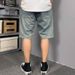 Men's Loose Fitting Wide Leg Cargo Denim Shorts Multi Pocket Casual Summer Style Trendy And Cool Plus Size Five Point Shorts_mkmklike.com