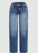 New European American W's Clothing: Loose Wide-leg Jeans With Side Seams And Frayed Hem, Slimming Pants For_mkmklike.com