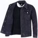 Men's Casual Denim Jacket - Japanese Style Workwear For All Seasons (Black, Light Blue, Dark Blue, Dark Grey)_mkmklike.com