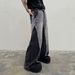 Unisex Distressed Denim Pants – High Street Washed Wide-Leg Jeans With Deconstructed Paneling (S-Xxxl)_mkmklike.com