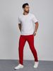 Men's Slim Fit Casual Trousers - Stretch Comfort, Solid Color, Versatile For Office & Daily Wear (Black/White/Gray, S-XXL)_mkmklike.com
