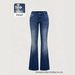 High-Waisted Slim Fit Flared Jeans Women's Floor-Length Elastic Washed Denim European American Style Spring 2026_mkmklike.com