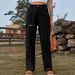Vintage Washed Denim Cargo Pants For Women - High Waist Loose Fit Streetwear Casual Trousers With Multiple Pockets_mkmklike.com