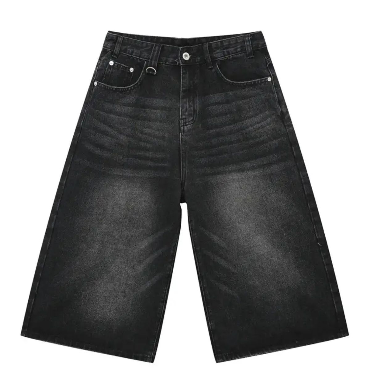 Men's Clothing Loose Wide Leg Straight Men's Vintage American Style Jeans - Relaxed Fit Wide Leg Cropped Straight Denim Pants For Casual Wear_mkmklike.com