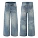 Men’s Distressed Black Washed Jeans – Loose Fit High Street Vintage Denim (Sizes S-2XL)_mkmklike.com