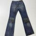 Vintage-Inspired Cleanfit Jeans For Women - High Waist Straight Leg Denim Pants With Washed & Splatter Design, Comfortable Cotton Stretch Fit_mkmklike.com