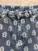 Men's Hip Hop Graffiti Print Denim Shorts - Vintage Washed Rap Style Jeans Shorts With All-Over Lettering_mkmklike.com
