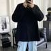 Men's High-Waisted Slim Fit Straight Leg Jeans Retro Vibe Slightly Flared Gradient Black Pants For Spring Autumn High Street Style_mkmklike.com