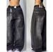 Women's Clothing Small Size Drape Straight Pants Trousers_mkmklike.com