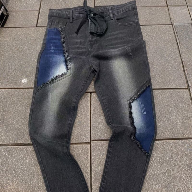 Men's Clothing Straight Jeans Trousers Straight Leg_mkmklike.com