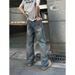 Nordmann Men's Jeans 2025 New Guangzhou Xintang Town Vintage Washed Casual Spring Autumn Straight Loose Trendy Brand Pants_mkmklike.com