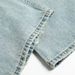 American Style Design Distressed Denim Men's Long Heavy Washed Frayed Wide-Leg Slightly Flared Pants Trendy_mkmklike.com