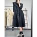 ELLE ELLE Spring Outfit Japanese Style Fashionable Age-Reducing Waist-Slimming Elegant Denim Dress_mkmklike.com