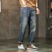 American Retro Tapered Jeans Men's Spring Trendy Loose Straight Pants Spring New Casual Pants_mkmklike.com