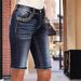 Women's Slim Fit Casual Jeans Denim Simple Embroidered Relaxed Everyday Wear Comfortable Feshion_mkmklike.com