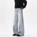 Cleanfit Street Retro Light-colored Jeans For Men, Spring And Autumn Trendy Brand, Loose Fit, Large Size, Casual_mkmklike.com