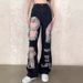 Hong Kong Style Distressed Jeans For Women Summer Straight Wide-Leg Floor-Length Loose Slimming Trendy Pants Ins_mkmklike.com