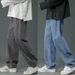 Northfold Men's Jeans Summer American Style Trendy Brand Casual Loose Wide-Leg Thin Draped Floor-Length Versatile Straight Pants_mkmklike.com
