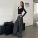 Minghai American Style Washed Leopard Print Jeans Women, Loose Slimming Floor-Length Pants, New Casual Long Trousers For_mkmklike.com