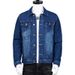 Loom Men's Denim European And American Style Korean Trend 2023 Autumn New Loose Turn-Down Collar Casual Plus Size Jacket_mkmklike.com