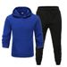 Men's Clothing men's casual sports fitness solid color sweatshirt suit hooded sweatshirt_mkmklike.com