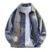 Cowboy Jacket Men's Spring And Autumn Plus Loose Fit College Casual Workwear Jacket_mkmklike.com