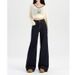 Denim Straight-leg Flared Jeans For Women, Spring And Autumn 2026 New Style, Dark Blue Petite Stretchy Wide-leg_mkmklike.com
